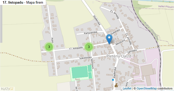 17. listopadu - mapa firem