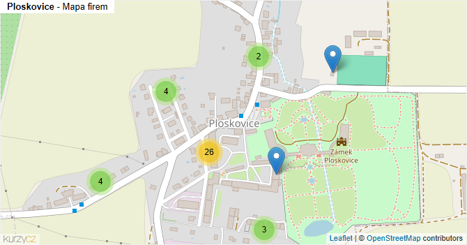 Ploskovice - mapa firem