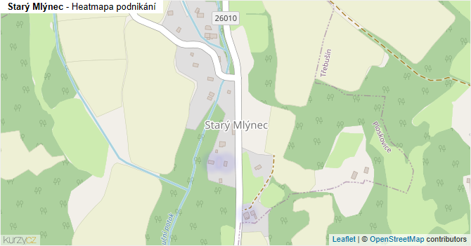 Starý Mlýnec - mapa podnikání