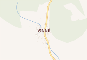 Vinné v obci Ploskovice - mapa části obce