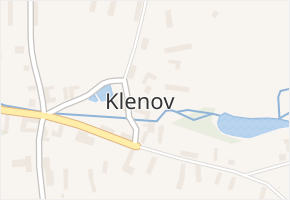 Klenov v obci Pluhův Žďár - mapa části obce