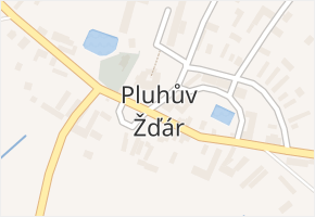 Pluhův Žďár v obci Pluhův Žďár - mapa části obce