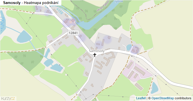 Samosoly - mapa podnikání