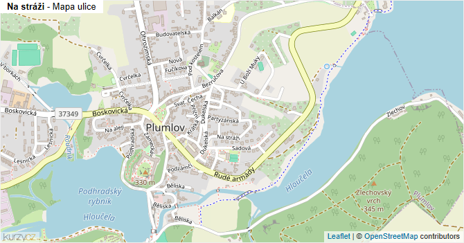 Na stráži - mapa ulice