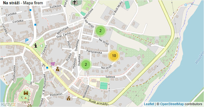 Na stráži - mapa firem