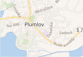 Podzámčí v obci Plumlov - mapa ulice