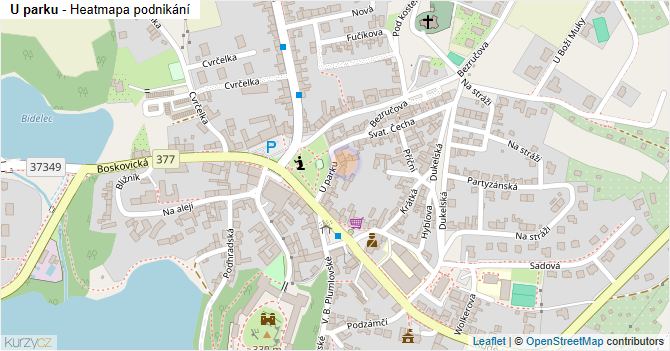 U parku - mapa podnikání