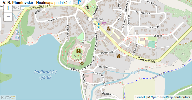 V. B. Plumlovské - mapa podnikání