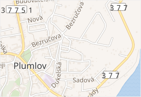 V sýpkách v obci Plumlov - mapa ulice