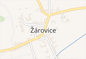 Žárovice v obci Plumlov - mapa části obce