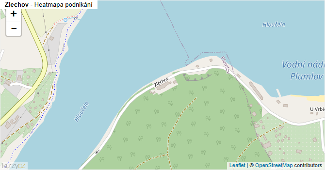 Zlechov - mapa podnikání