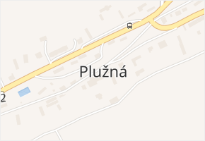 Plužná v obci Plužná - mapa části obce