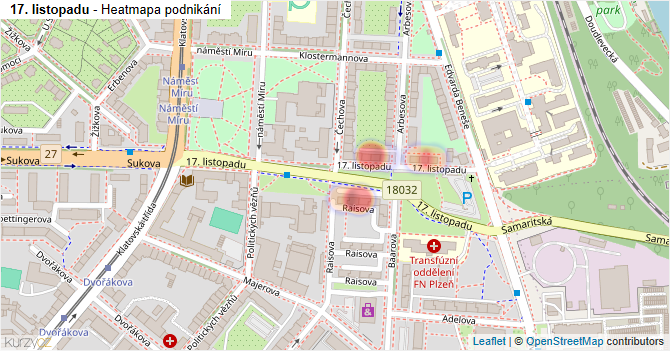 17. listopadu - mapa podnikání