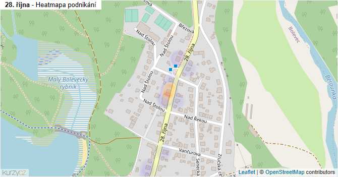 28. října - mapa podnikání