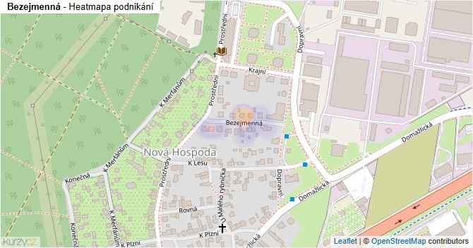 Bezejmenná - mapa podnikání