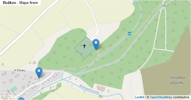Božkov - mapa firem