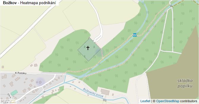 Božkov - mapa podnikání
