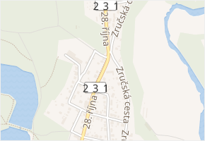 Březová v obci Plzeň - mapa ulice