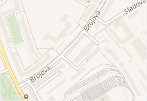 Brojova v obci Plzeň - mapa ulice