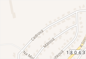 Cedrová v obci Plzeň - mapa ulice