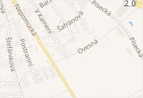 Chrpová v obci Plzeň - mapa ulice