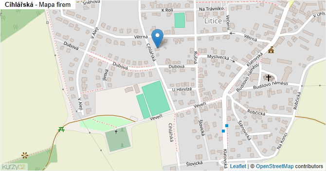 Cihlářská - mapa firem