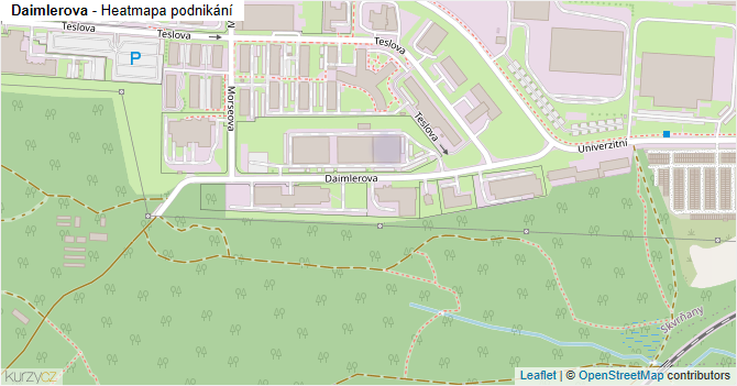 Daimlerova - mapa podnikání