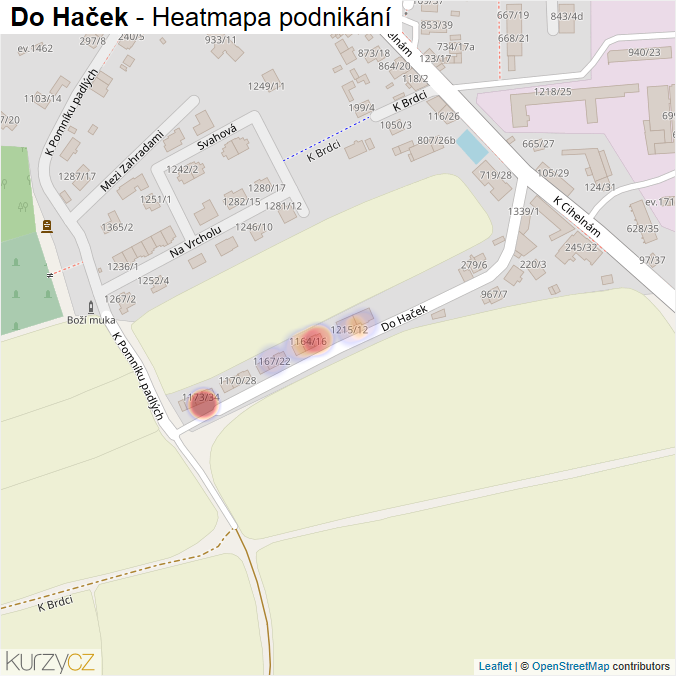 Mapa Do Haček - Firmy v ulici.