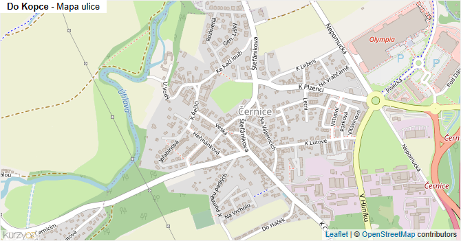 Do Kopce - mapa ulice