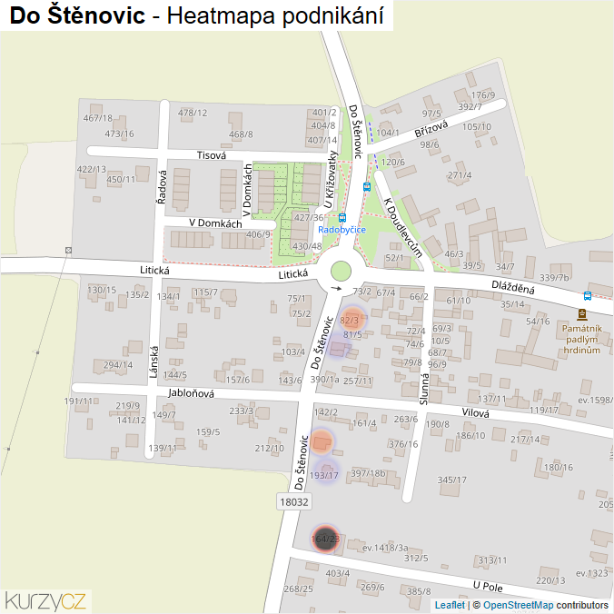 Mapa Do Štěnovic - Firmy v ulici.
