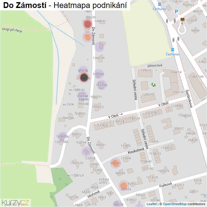 Mapa Do Zámostí - Firmy v ulici.