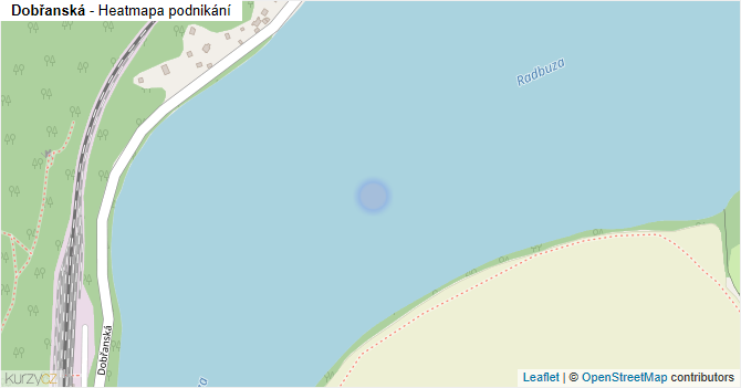 Dobřanská - mapa podnikání