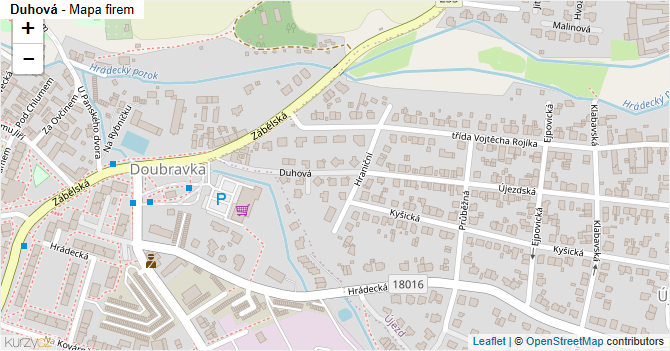 Duhová - mapa firem
