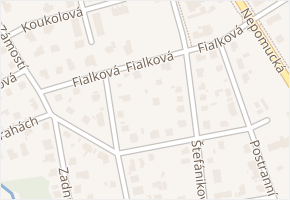 Fialková v obci Plzeň - mapa ulice