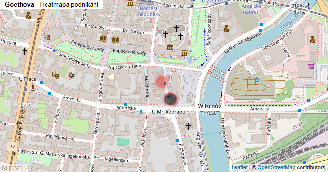 Goethova - mapa podnikání