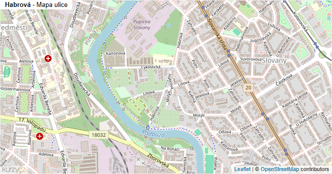 Habrová - mapa ulice