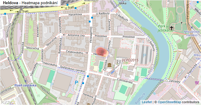 Heldova - mapa podnikání