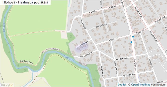 Hlohová - mapa podnikání