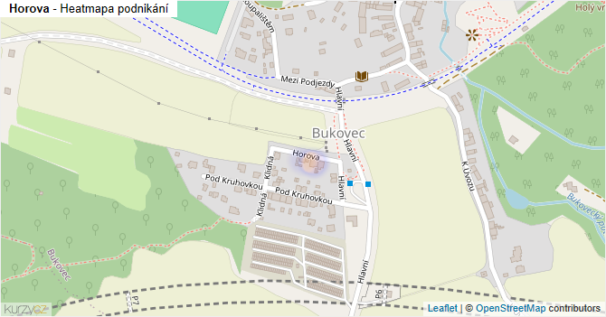 Horova - mapa podnikání