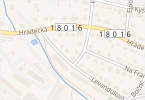 Hrádecká v obci Plzeň - mapa ulice