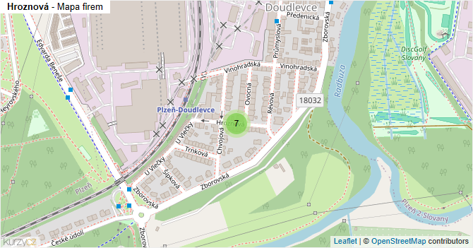 Hroznová - mapa firem