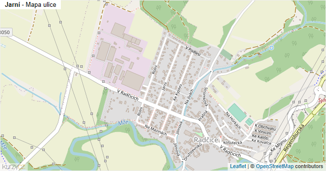 Jarní - mapa ulice