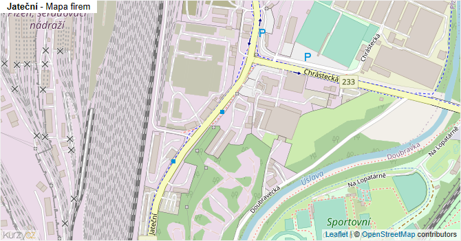 Jateční - mapa firem
