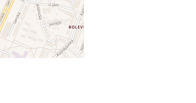 Jesenická v obci Plzeň - mapa ulice