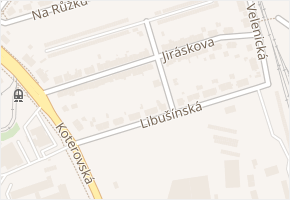Jiráskova v obci Plzeň - mapa ulice
