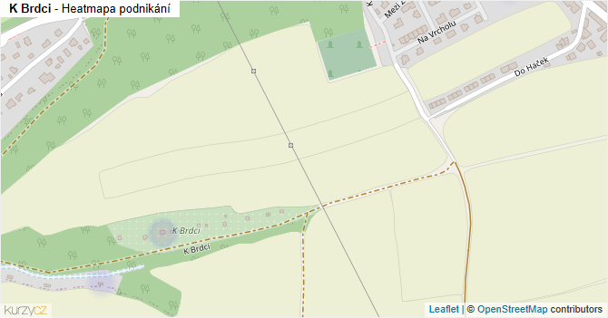 K Brdci - mapa podnikání