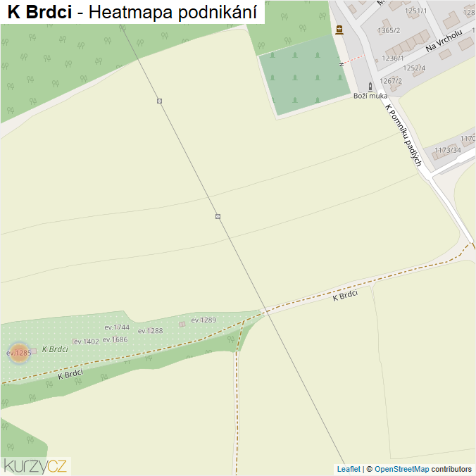 Mapa K Brdci - Firmy v ulici.