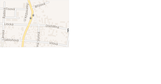 K Doudlevcům v obci Plzeň - mapa ulice