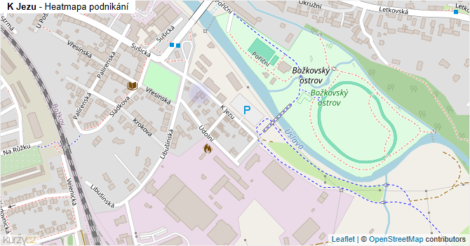 K Jezu - mapa podnikání