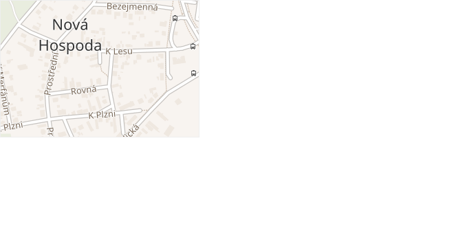K Lesu v obci Plzeň - mapa ulice